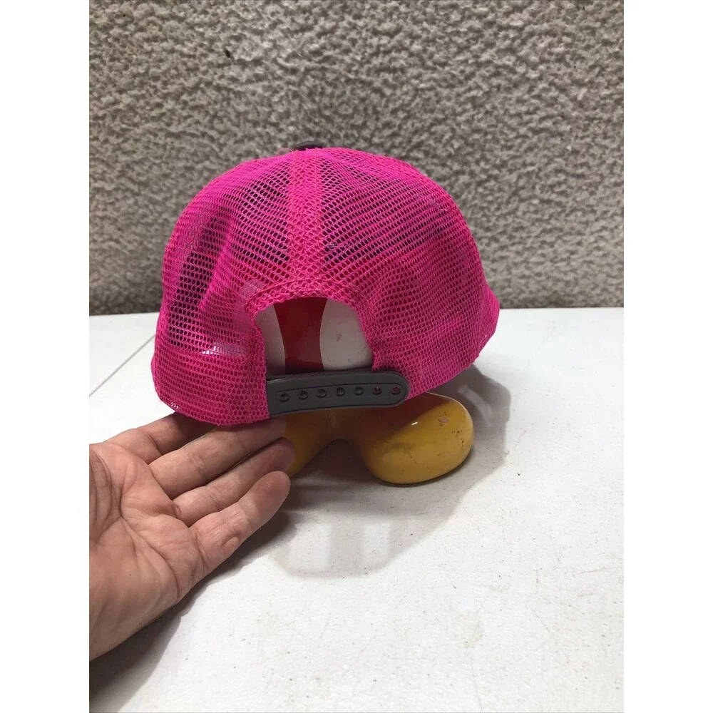 JOHN DEERE Woman's Trucker Hat Cap, Pink Mesh, Grey, Snapback